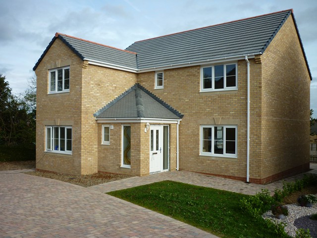 Stone fronted new build home