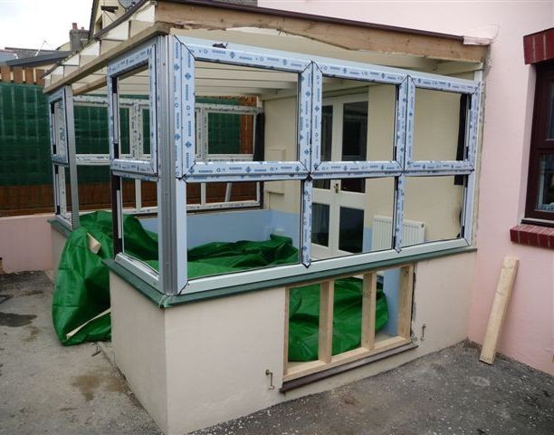Frame going up on site