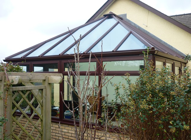 Conservatory in a garden setting