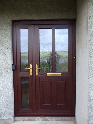 Rosewood French doors