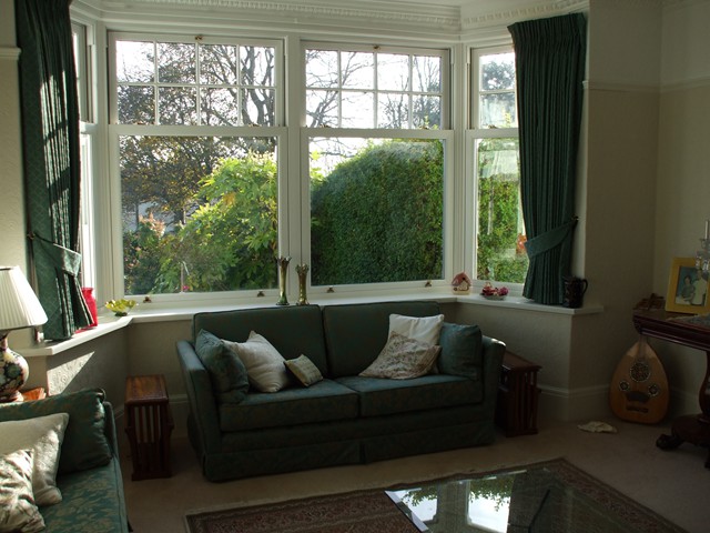 Sash windows seen from inside